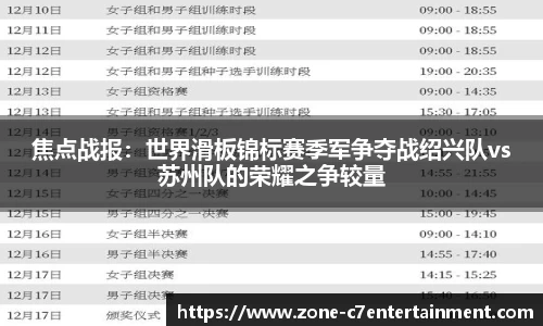 焦点战报：世界滑板锦标赛季军争夺战绍兴队vs苏州队的荣耀之争较量